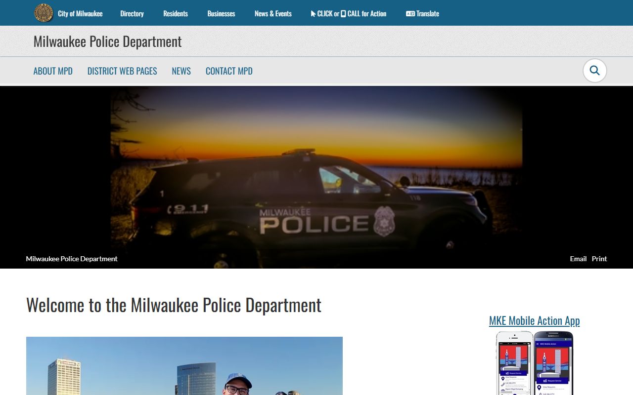 Milwaukee inmate population city police department image