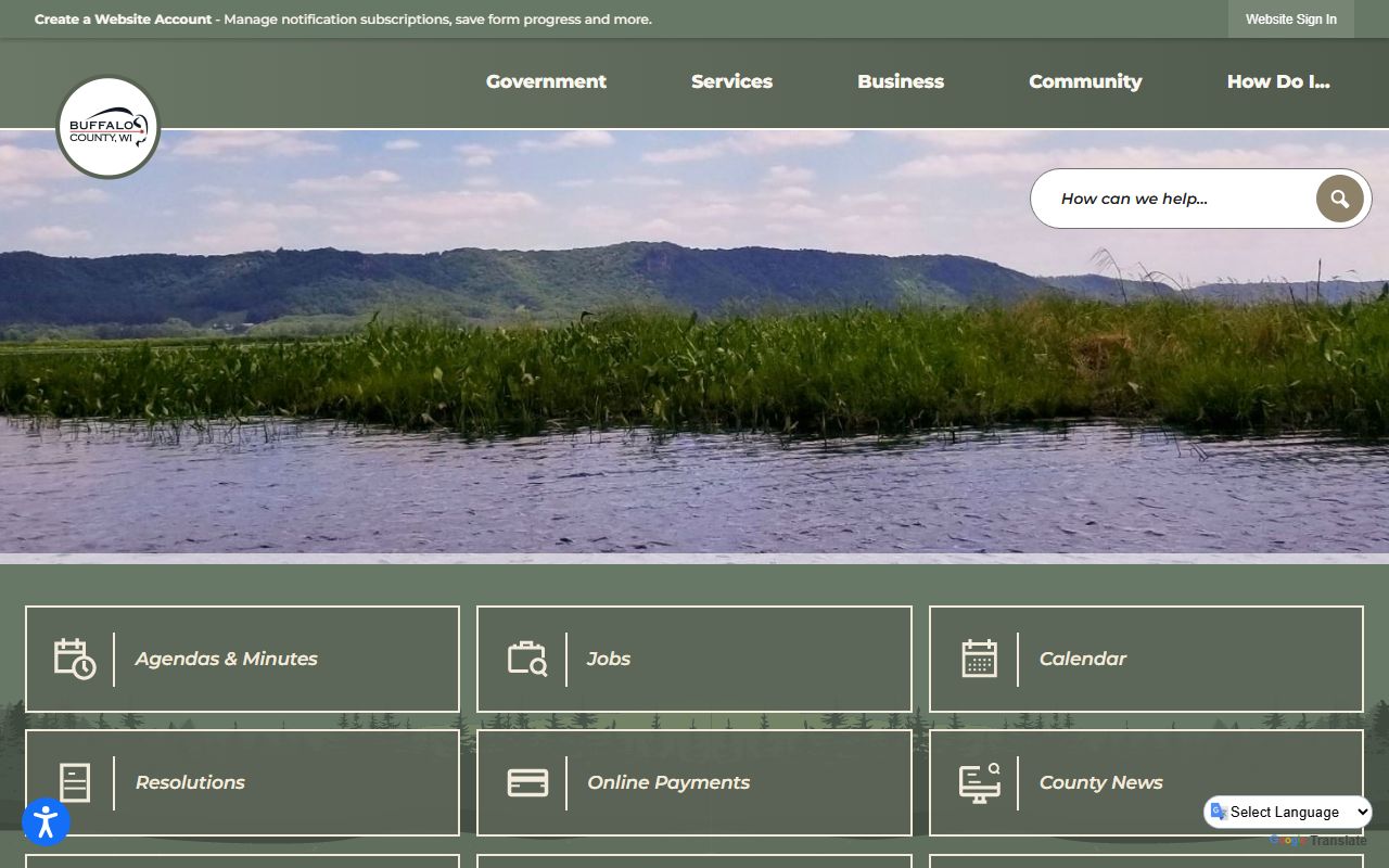 Buffalo County inmate population county government