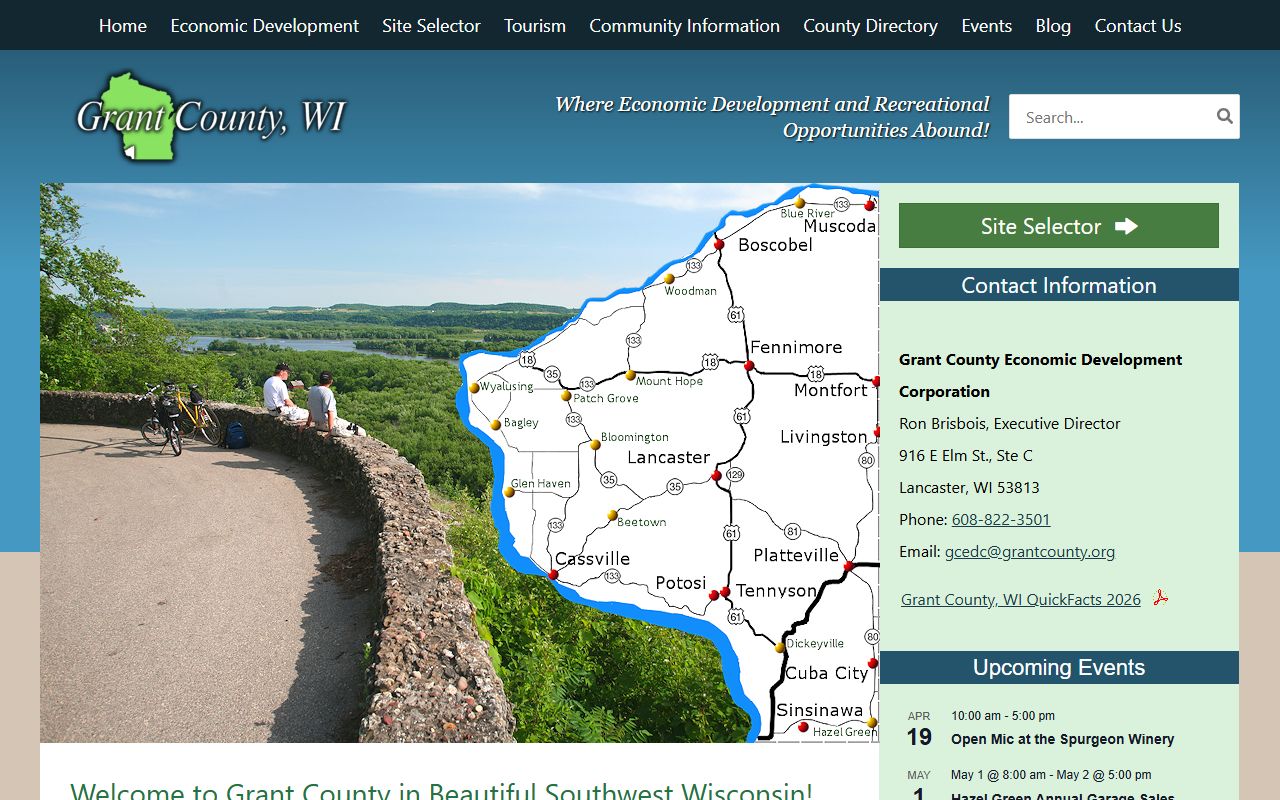 Grant County inmate population county government