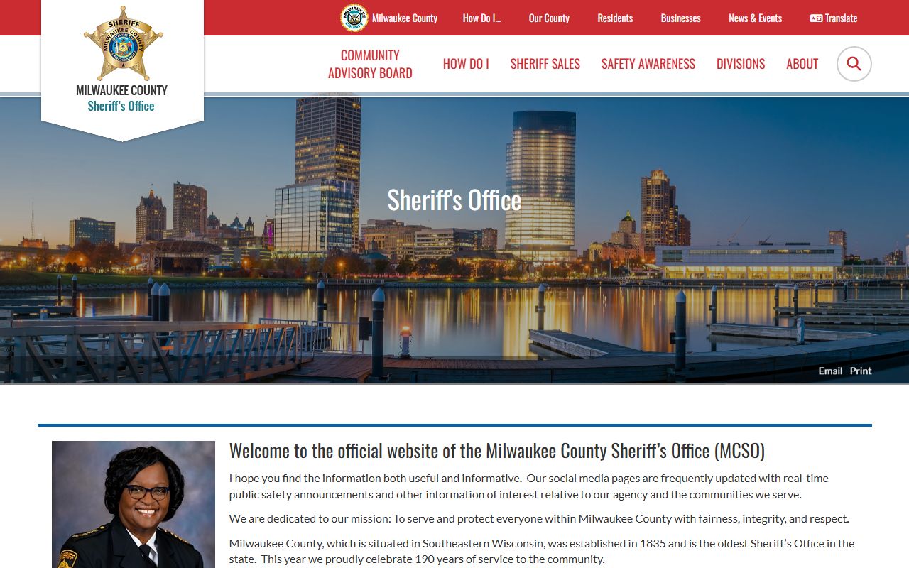 Milwaukee County inmate population sheriff office