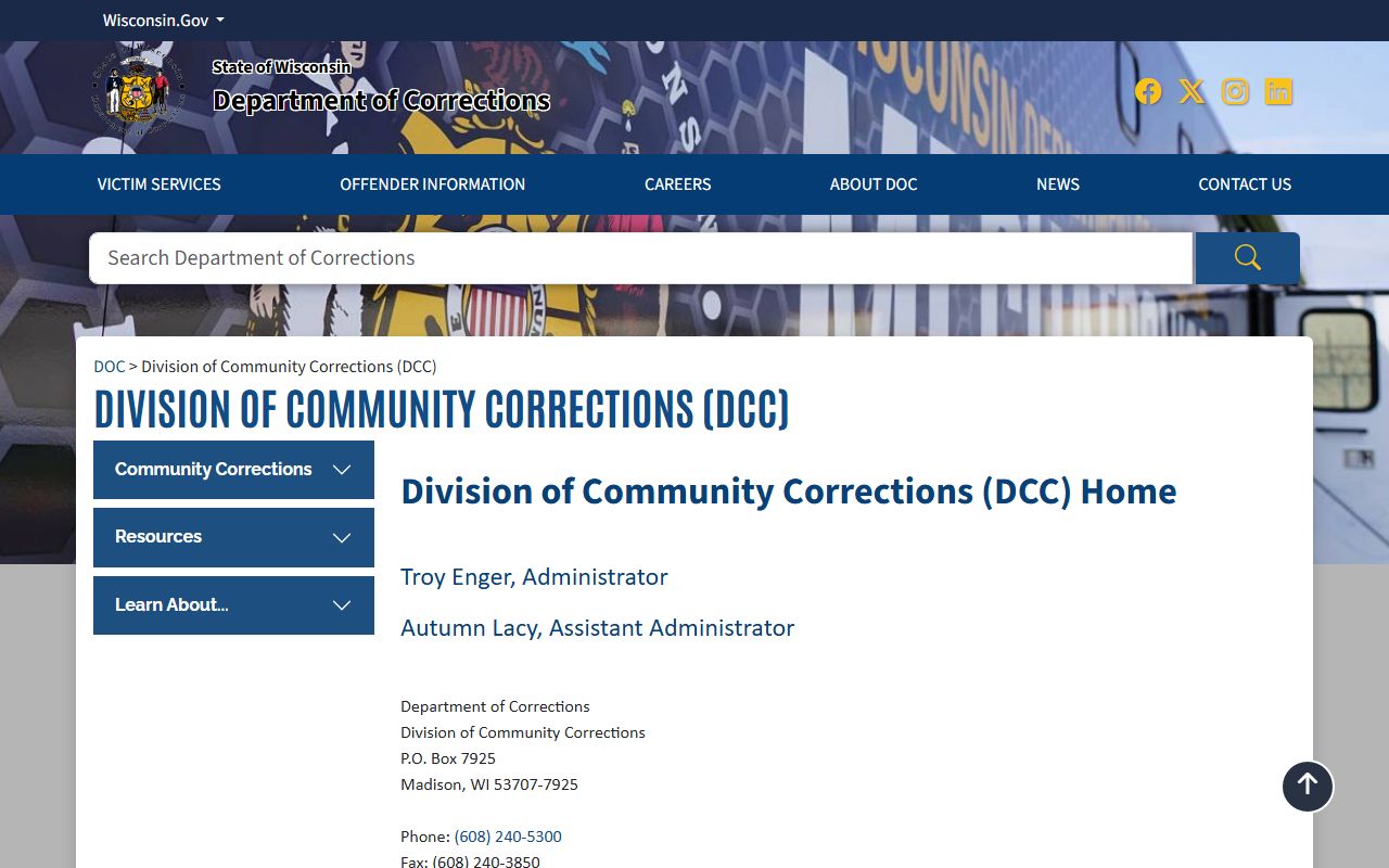 Wisconsin inmate population community corrections